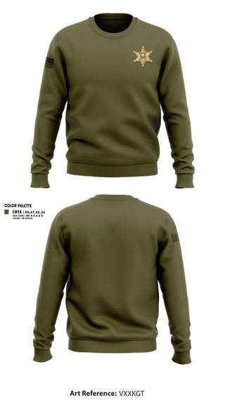 Crew Neck Sweatshirt, Greene County Sheriff, Police, Teamtime, Team time, sublimation, custom sports apparel, team uniforms, spirit wear, spiritwear, sports uniforms, custom shirts, team store, custom team store, fundraiser sports, apparel fundraiser