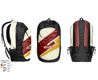 Gear Bag, Bulldogs, Men's Basketball, Teamtime, Team time, sublimation, custom sports apparel, team uniforms, spirit wear, spiritwear, sports uniforms, custom shirts, team store, custom team store, fundraiser sports, apparel fundraiser