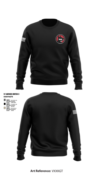 Crew Neck Sweatshirt, Dog Company, , Teamtime, Team time, sublimation, custom sports apparel, team uniforms, spirit wear, spiritwear, sports uniforms, custom shirts, team store, custom team store, fundraiser sports, apparel fundraiser