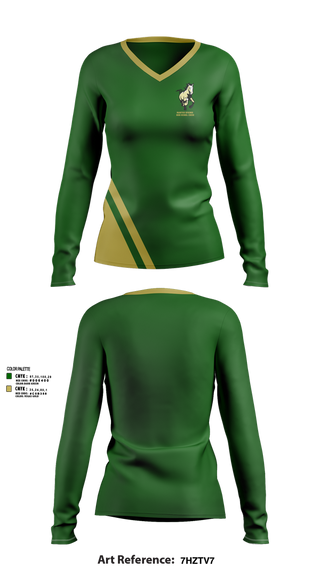 Womens Long Sleeve Vneck Shirt, Manitou Springs High School Cheer, Cheer, Teamtime, Team time, sublimation, custom sports apparel, team uniforms, spirit wear, spiritwear, sports uniforms, custom shirts, team store, custom team store, fundraiser sports, apparel fundraiser