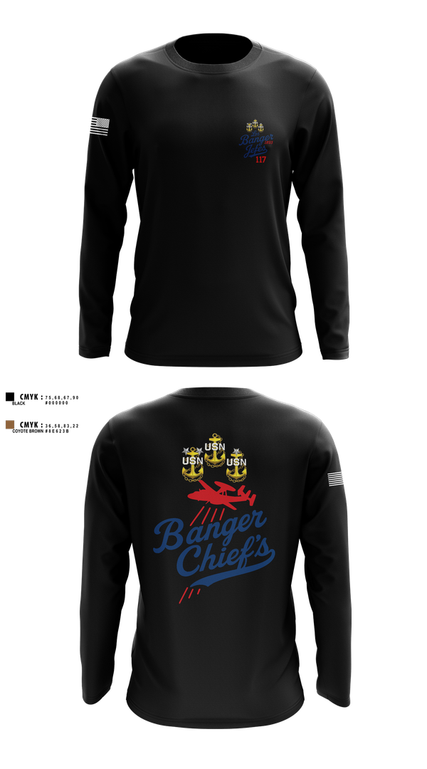 Long Sleeve Performance Shirt, VAW-117, , Teamtime, Team time, sublimation, custom sports apparel, team uniforms, spirit wear, spiritwear, sports uniforms, custom shirts, team store, custom team store, fundraiser sports, apparel fundraiser