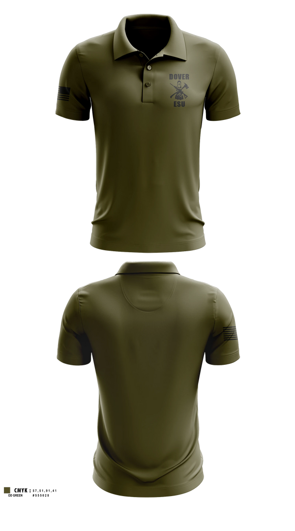 Short Sleeve Performance Polo, Dover ESU, Police, Teamtime, Team time, sublimation, custom sports apparel, team uniforms, spirit wear, spiritwear, sports uniforms, custom shirts, team store, custom team store, fundraiser sports, apparel fundraiser