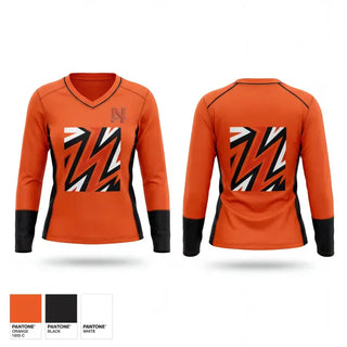 Womens Long Sleeve Vneck Shirt, Nitro Swimming, Swimming, Teamtime, Team time, sublimation, custom sports apparel, team uniforms, spirit wear, spiritwear, sports uniforms, custom shirts, team store, custom team store, fundraiser sports, apparel fundraiser