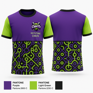 Old School Cotton Feel Shirt, Keystone Chaos, Softball, Teamtime, Team time, sublimation, custom sports apparel, team uniforms, spirit wear, spiritwear, sports uniforms, custom shirts, team store, custom team store, fundraiser sports, apparel fundraiser