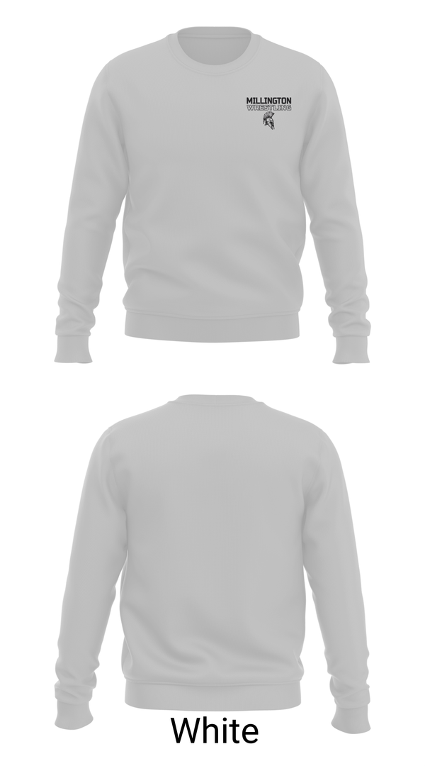 Crew Neck Sweatshirt, Millington Trojans, Wrestling, Teamtime, Team time, sublimation, custom sports apparel, team uniforms, spirit wear, spiritwear, sports uniforms, custom shirts, team store, custom team store, fundraiser sports, apparel fundraiser