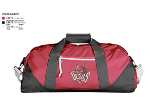 Duffle Bag, Red Springs Red Devils, Women's Basketball, Teamtime, Team time, sublimation, custom sports apparel, team uniforms, spirit wear, spiritwear, sports uniforms, custom shirts, team store, custom team store, fundraiser sports, apparel fundraiser