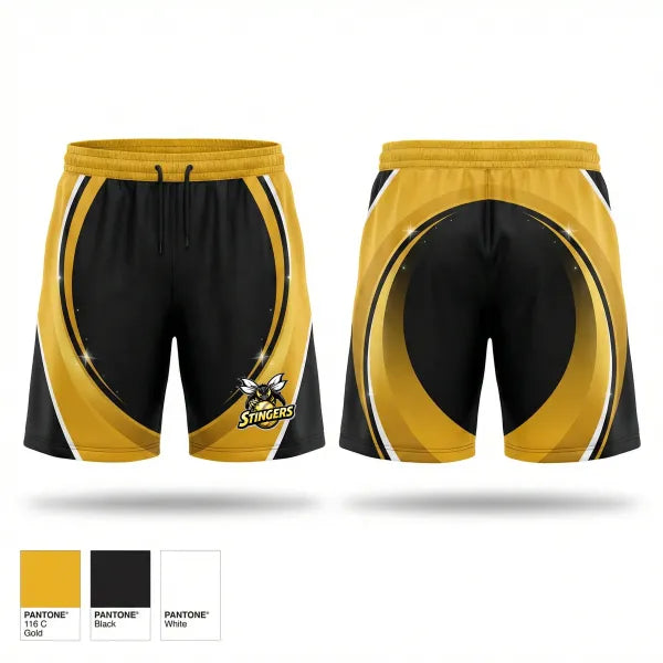 Athletic Shorts With Pockets, Stingers, Softball, Teamtime, Team time, sublimation, custom sports apparel, team uniforms, spirit wear, spiritwear, sports uniforms, custom shirts, team store, custom team store, fundraiser sports, apparel fundraiser