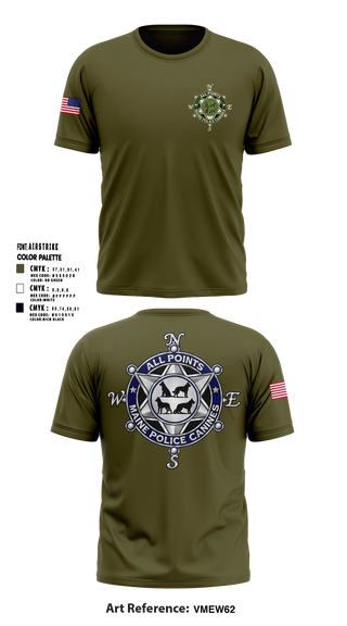 Short Sleeve Performance Shirt, Washington County SO Maine K9 Unit, Police, Teamtime, Team time, sublimation, custom sports apparel, team uniforms, spirit wear, spiritwear, sports uniforms, custom shirts, team store, custom team store, fundraiser sports, apparel fundraiser