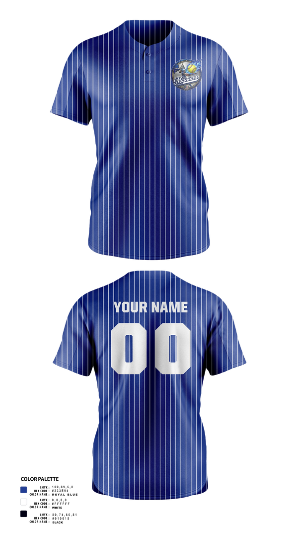 Two Button Softball Jersey, Capital Area Mainiacs, Softball, Teamtime, Team time, sublimation, custom sports apparel, team uniforms, spirit wear, spiritwear, sports uniforms, custom shirts, team store, custom team store, fundraiser sports, apparel fundraiser