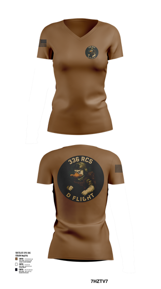 Womens Short Sleeve Vneck Shirt, 336 RCS D Flight, , Teamtime, Team time, sublimation, custom sports apparel, team uniforms, spirit wear, spiritwear, sports uniforms, custom shirts, team store, custom team store, fundraiser sports, apparel fundraiser