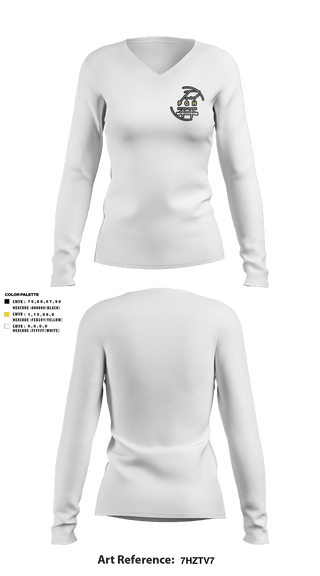 Womens Long Sleeve Vneck Shirt, Twirl PGH, Spirit Store, Teamtime, Team time, sublimation, custom sports apparel, team uniforms, spirit wear, spiritwear, sports uniforms, custom shirts, team store, custom team store, fundraiser sports, apparel fundraiser