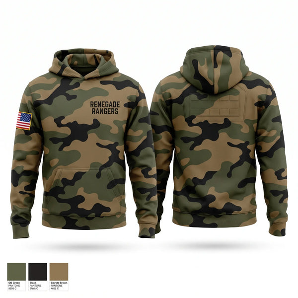 Hoodie, Renegade Rangers, Army, Teamtime, Team time, sublimation, custom sports apparel, team uniforms, spirit wear, spiritwear, sports uniforms, custom shirts, team store, custom team store, fundraiser sports, apparel fundraiser
