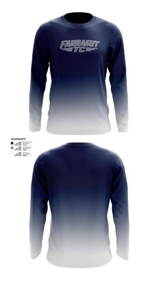 Long Sleeve Performance Shirt, Farragut Track Club, Track & Field, Teamtime, Team time, sublimation, custom sports apparel, team uniforms, spirit wear, spiritwear, sports uniforms, custom shirts, team store, custom team store, fundraiser sports, apparel fundraiser