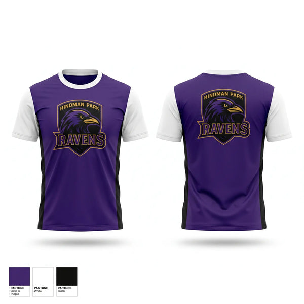 Short Sleeve Performance Shirt, Hindman Park Ravens, Men's Basketball, Teamtime, Team time, sublimation, custom sports apparel, team uniforms, spirit wear, spiritwear, sports uniforms, custom shirts, team store, custom team store, fundraiser sports, apparel fundraiser