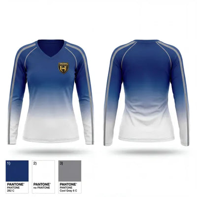 Hype 85983098 Women's Long Sleeve V-neck Shirt - 1