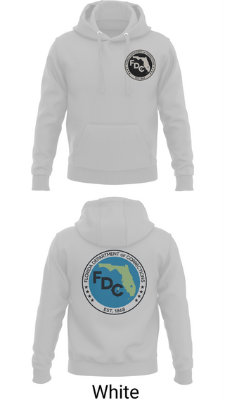 Hoodie, Florida Department of Corrections, Police, Teamtime, Team time, sublimation, custom sports apparel, team uniforms, spirit wear, spiritwear, sports uniforms, custom shirts, team store, custom team store, fundraiser sports, apparel fundraiser