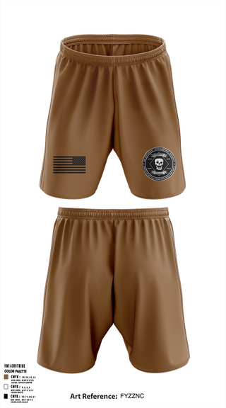 Athletic Shorts With Pockets, 1-37 AR, Army, Teamtime, Team time, sublimation, custom sports apparel, team uniforms, spirit wear, spiritwear, sports uniforms, custom shirts, team store, custom team store, fundraiser sports, apparel fundraiser
