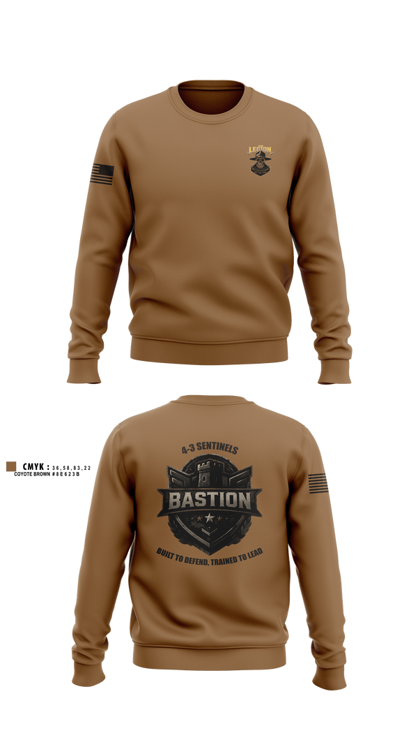 Crew Neck Sweatshirt, 3 Squad, Legion Platoon, Army, Teamtime, Team time, sublimation, custom sports apparel, team uniforms, spirit wear, spiritwear, sports uniforms, custom shirts, team store, custom team store, fundraiser sports, apparel fundraiser