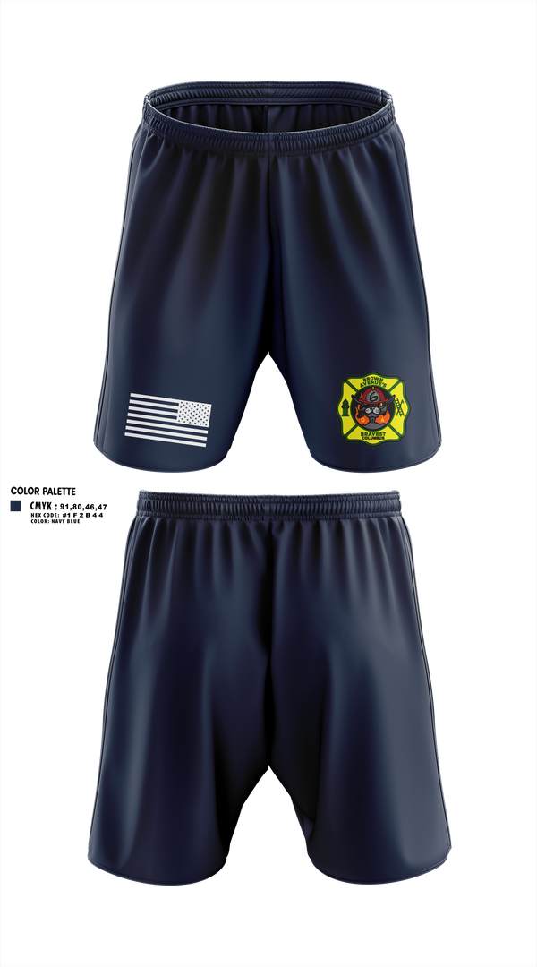 Athletic Shorts With Pockets, Station 6, Fire Department, Teamtime, Team time, sublimation, custom sports apparel, team uniforms, spirit wear, spiritwear, sports uniforms, custom shirts, team store, custom team store, fundraiser sports, apparel fundraiser
