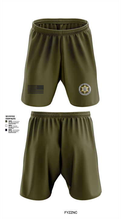 Wayne County Sheriff’s Department 73359444 Athletic Shorts With Pockets - 2