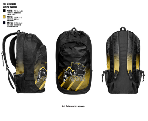 Gear Bag, Wright Panthers, Track & Field, Teamtime, Team time, sublimation, custom sports apparel, team uniforms, spirit wear, spiritwear, sports uniforms, custom shirts, team store, custom team store, fundraiser sports, apparel fundraiser