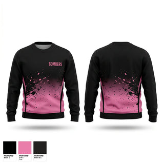 Crew Neck Sweatshirt, BOMBERS, Baseball, Teamtime, Team time, sublimation, custom sports apparel, team uniforms, spirit wear, spiritwear, sports uniforms, custom shirts, team store, custom team store, fundraiser sports, apparel fundraiser