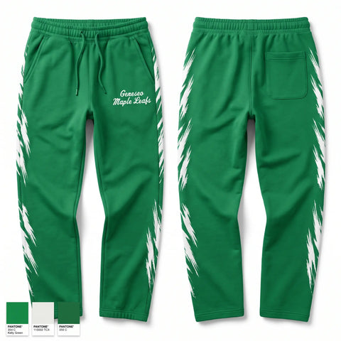 Sweatpants, Geneseo Maple Leafs, Women's Basketball, Teamtime, Team time, sublimation, custom sports apparel, team uniforms, spirit wear, spiritwear, sports uniforms, custom shirts, team store, custom team store, fundraiser sports, apparel fundraiser