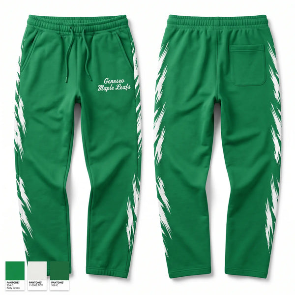 Sweatpants, Geneseo Maple Leafs, Women's Basketball, Teamtime, Team time, sublimation, custom sports apparel, team uniforms, spirit wear, spiritwear, sports uniforms, custom shirts, team store, custom team store, fundraiser sports, apparel fundraiser
