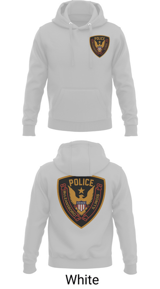 Hoodie, McLeansboro Police, Police, Teamtime, Team time, sublimation, custom sports apparel, team uniforms, spirit wear, spiritwear, sports uniforms, custom shirts, team store, custom team store, fundraiser sports, apparel fundraiser
