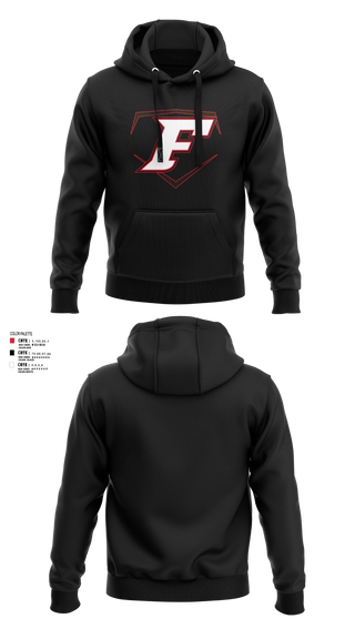 Hoodie, Cap City Force - Gray, Softball, Teamtime, Team time, sublimation, custom sports apparel, team uniforms, spirit wear, spiritwear, sports uniforms, custom shirts, team store, custom team store, fundraiser sports, apparel fundraiser