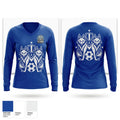 AZZURRI UNITED Women's Long Sleeve V-neck Shirt - 1
