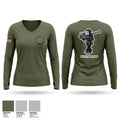 1st LAAD / Alpha/Hogs Women's Long Sleeve V-neck Shirt - 1