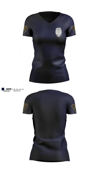 Womens Short Sleeve Vneck Shirt, City of LaPorte Police Department, Police, Teamtime, Team time, sublimation, custom sports apparel, team uniforms, spirit wear, spiritwear, sports uniforms, custom shirts, team store, custom team store, fundraiser sports, apparel fundraiser
