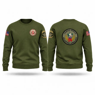 Crew Neck Sweatshirt, 54th Medical Company, Army, Teamtime, Team time, sublimation, custom sports apparel, team uniforms, spirit wear, spiritwear, sports uniforms, custom shirts, team store, custom team store, fundraiser sports, apparel fundraiser