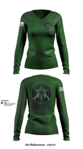 CEDAR COUNTY SRT 26939757 Women's Long Sleeve V-neck Shirt - 1