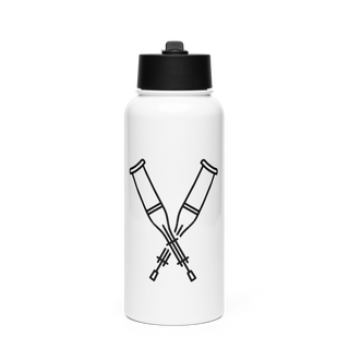 CQ Veteran 62644122 Stainless Steel Water Bottle with a Straw Lid