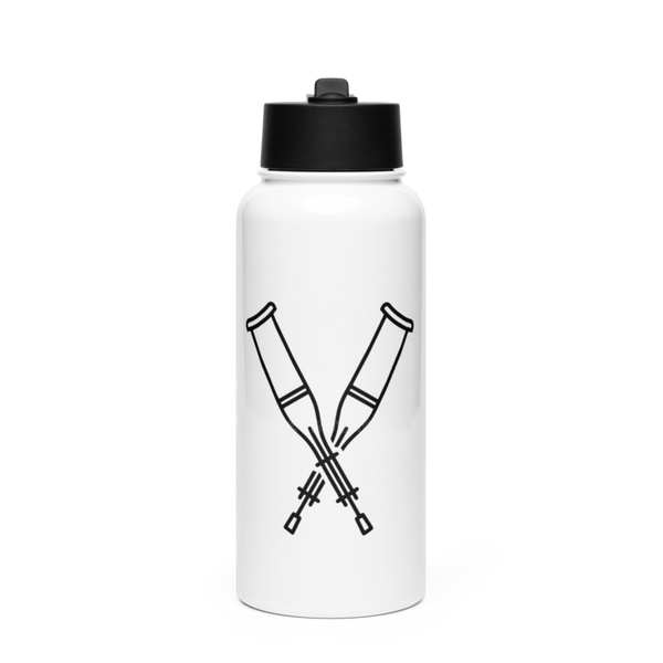 CQ Veteran 62644122 Stainless Steel Water Bottle with a Straw Lid