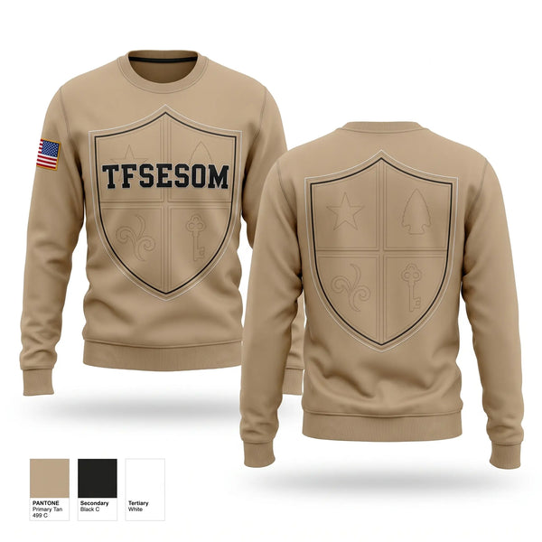 Crew Neck Sweatshirt, TFSE-SOM, Army, Teamtime, Team time, sublimation, custom sports apparel, team uniforms, spirit wear, spiritwear, sports uniforms, custom shirts, team store, custom team store, fundraiser sports, apparel fundraiser