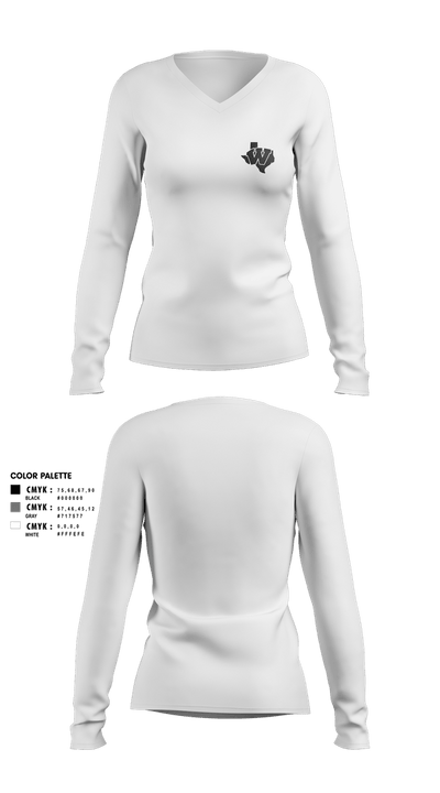 Winn Maverick Softball 22678979 Women's Long Sleeve V-neck Shirt - 1