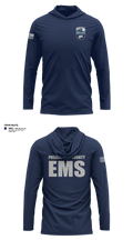 Pocahontas County EMS Long Sleeve Performance Shirt with hood - 11