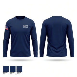 Long Sleeve Performance Shirt, Station Juneau, Coast Guard, Teamtime, Team time, sublimation, custom sports apparel, team uniforms, spirit wear, spiritwear, sports uniforms, custom shirts, team store, custom team store, fundraiser sports, apparel fundraiser