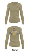 1st DSB 36981912 Women's Long Sleeve V-neck Shirt - 97