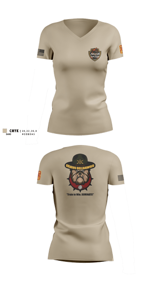 Women's Short Sleeve Vneck Shirt, Bravo BulldawgsBravo BulldawgsB_3-6 ADARBulldawgs 3-6ADAR, Army, Teamtime, Team time, sublimation, custom sports apparel, team uniforms, spirit wear, spiritwear, sports uniforms, custom shirts, team store, custom team store, fundraiser sports, apparel fundraiser