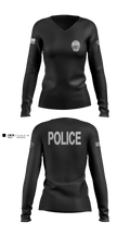 Desert Hot Springs Police Department 82587518 Women's Long Sleeve V-neck Shirt - 1