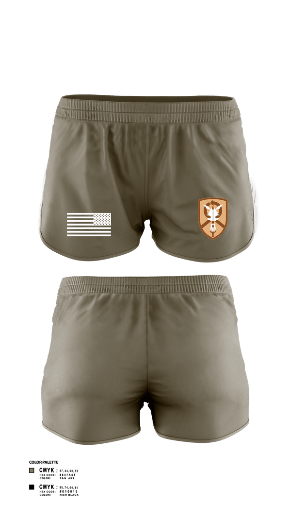 Women's Shorts, 1st Platoon, 423 TC1st Platoon, 423 TC, , Teamtime, Team time, sublimation, custom sports apparel, team uniforms, spirit wear, spiritwear, sports uniforms, custom shirts, team store, custom team store, fundraiser sports, apparel fundraiser