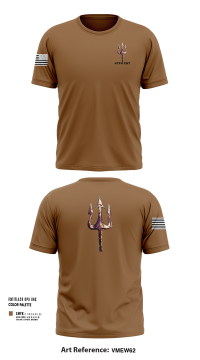 47th CST 65088322 Short Sleeve Performance Shirt - 30