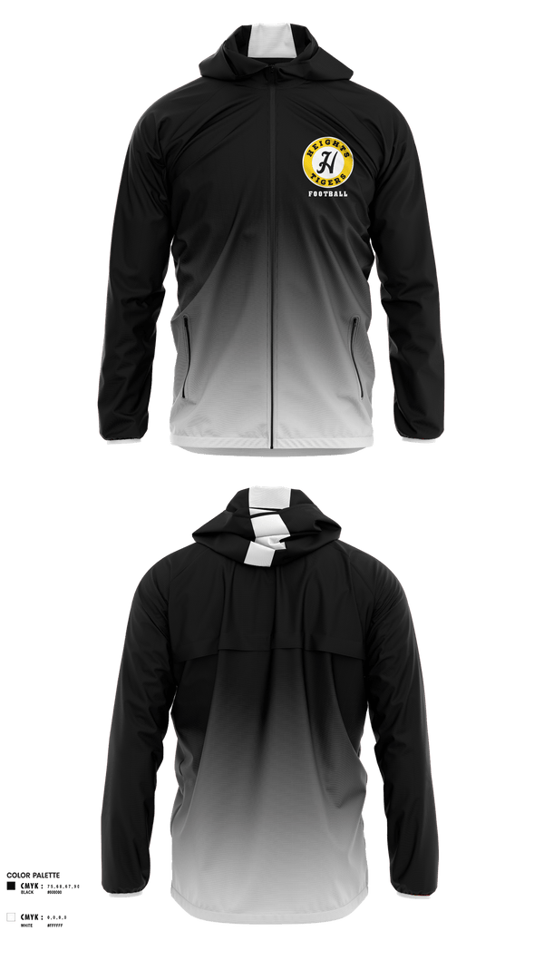 Windbreaker, Cleveland heights, Football, Teamtime, Team time, sublimation, custom sports apparel, team uniforms, spirit wear, spiritwear, sports uniforms, custom shirts, team store, custom team store, fundraiser sports, apparel fundraiser