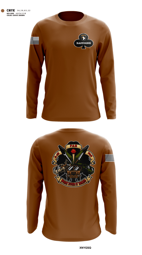 Long Sleeve Performance Shirt, F co. 2-32 FAR, Army, Teamtime, Team time, sublimation, custom sports apparel, team uniforms, spirit wear, spiritwear, sports uniforms, custom shirts, team store, custom team store, fundraiser sports, apparel fundraiser