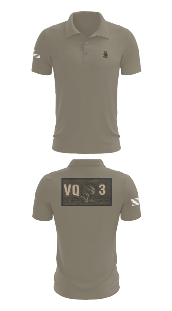Short Sleeve Performance Polo, VQ-3 DET TRVS, Navy, Teamtime, Team time, sublimation, custom sports apparel, team uniforms, spirit wear, spiritwear, sports uniforms, custom shirts, team store, custom team store, fundraiser sports, apparel fundraiser