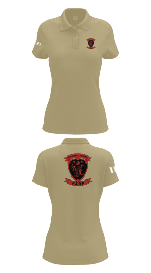 Women's Short Sleeve Performance Polo, FARP, Air Force, Teamtime, Team time, sublimation, custom sports apparel, team uniforms, spirit wear, spiritwear, sports uniforms, custom shirts, team store, custom team store, fundraiser sports, apparel fundraiser